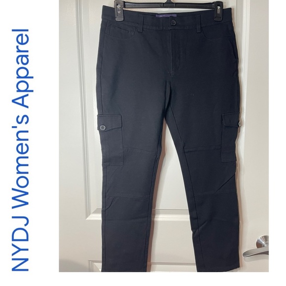 NYDJ Pants - NYDJ Ponte Cargo Pants. Size 12. Inseam 27”. Waist 16.5”. EUC